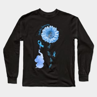 Faith Hove Fight Love Sunflower Diabetes Eleplant Long Sleeve T-Shirt